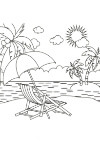 Disegni Estate in spiaggia  5