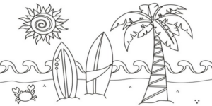 Disegni Estate in spiaggia  2