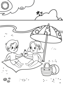 Bambini in spiaggia  12