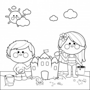Bambini in spiaggia  8