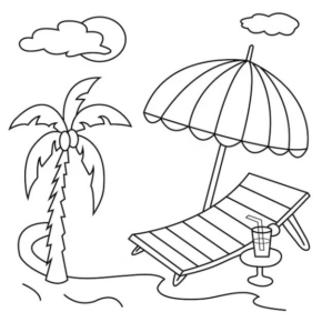Disegni Estate in spiaggia  23