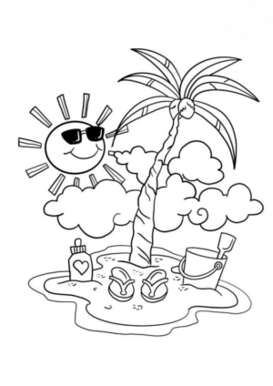 Disegni Estate in spiaggia  42