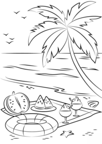 Disegni Estate in spiaggia  21