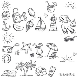 Disegni Estate in spiaggia  24