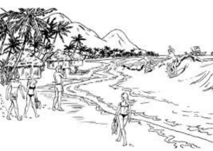 Disegni Estate in spiaggia  10