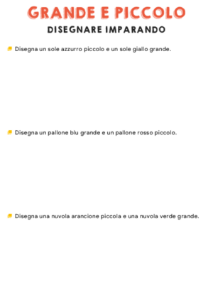 Disegna – Grande e piccolo  2