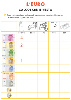 L’euro – Contare e calcolare  4