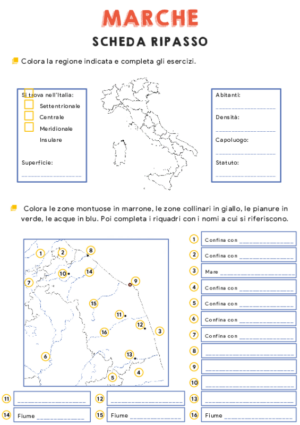 Scheda ripasso – Marche