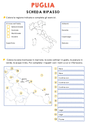 Scheda ripasso – Puglia