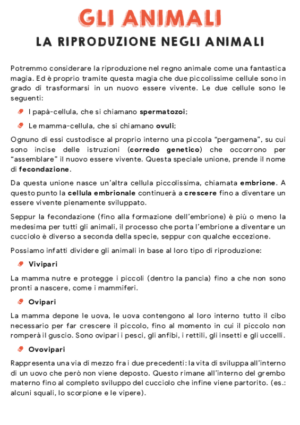 La riproduzione animale – ovipari, vivipari e ovovipari
