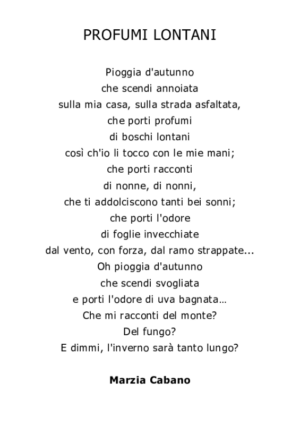 Profumi lontani
