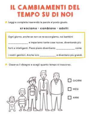 Il cambiamento del tempo- cresciamo
