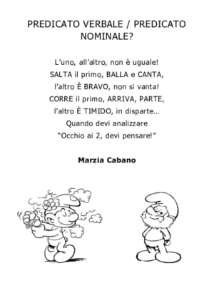 Predicato verbale e nominale