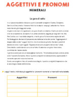 Schede didattiche su aggettivi e pronomi numerali