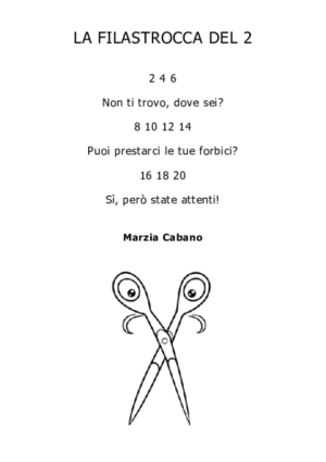 La filastrocca del  2